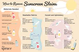 how to remove sunscreen stains