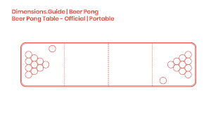 These are what you will be aiming for. Beer Pong Tables Official Portable Dimensions Drawings Dimensions Com