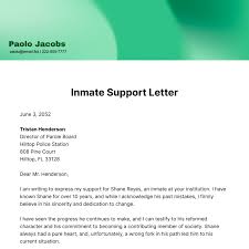 inmate support letter template edit