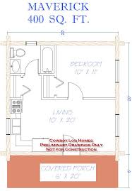 Maverick Plan 400 Sq Ft Cabin Floor