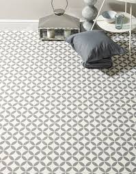 Monochrome Geometric Grey Flooring