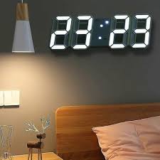 Large 3d Led Digital Wall Clock