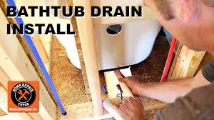 bathtub drain kit installation step by
