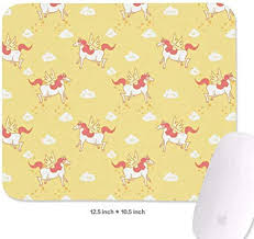 March 19, 2017 by pastelprettiness23. Amazon Com Wallpaper Of Cute Unicorns 10 5 X12 5 Inch Family Game Office Mouse Pad Non Slip Classic Laptop Rubber Mousepad Rectangular Office Products