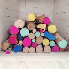 decorate fireplace with logs the blog