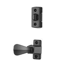 ideal security matte black gl lever set