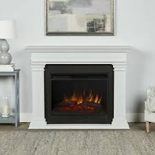 real flame white fireplaces for