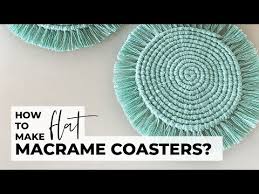 macrame coasters how to make them