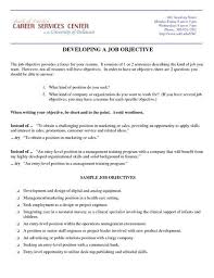 Examples Of Resume Objectives For Marketing Examples Of Resume