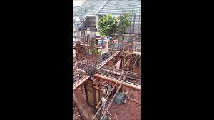 Ukuran besi untuk tiang rumah 3 lantai : Pemasangan Balok Rumah 3 Lantai Di Kota Wisata Youtube