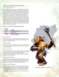 Creatures that take lethal damage from a. 2 Homebrew Subclasses For The Barbarian 5e D D Album On Imgur