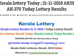 Find out if you are a lucky winner. Kerala Lottery Result Today Akshaya Ak 370 Today Lottery Results Live Now Oneindia News