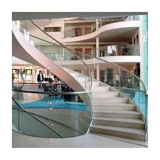 The company offers handrails, wall and glass railing products. Curved Helical Staircase With Frameless Glass Railing Stainless Steel Balustrade Buy Staircase Helical Staircase Curved Staircase Product On Alibaba Com