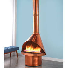 The Malm Ventless Copper Fireplace