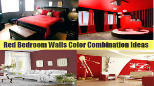 red bedroom walls color combination