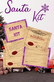 Santas good list medal and certificate. Santa S Nice List Certificate And Letter Kit Printable Redheaded Patti