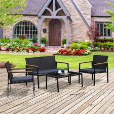 Black Lounger Chair Outdoor Furniture