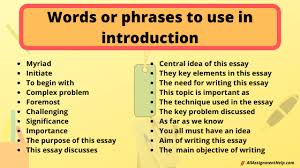 Essay is derived from the french word essayer, which means to attempt, or to try. an essay is a short form of literary composition based on a single subject matter, and often. What Are The Common Words Used In An Essay Essay Words