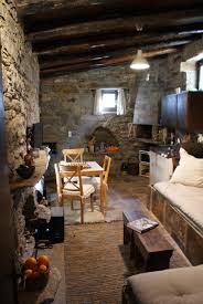 El rol de la mujer. Authentic Ikarian Stone House Living Experience Rustic Living Room Kitchen Facebook