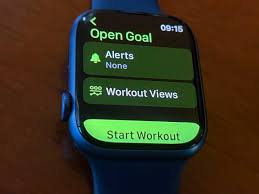 apple watch workout app on screen stats
