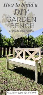 Easy Diy Garden Bench With Plans