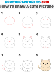 how to draw a cute picture easy