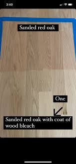 bleaching red oak hardwood floors