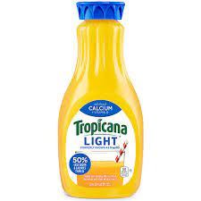 tropicana light no pulp orange juice