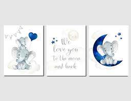 Boy Nursery Decor Navy Nursery Art We