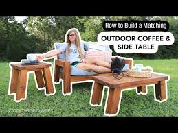 How To Build An Outdoor Side Table