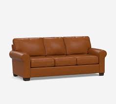 Buchanan Roll Arm Leather Sleeper Sofa