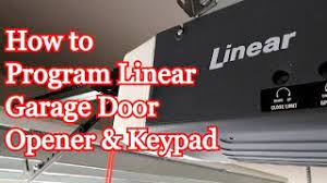 program linear garage door opener