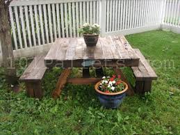 15 Unique Pallet Picnic Table 101 Pallets