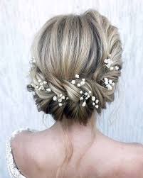 Lightly twist your hair across the side of your head and add some diamond encrusted floral hair clips (or other beautiful accessories), to achieve an attractive, stylish, and appropriate style. 30 Best Ideas Of Wedding Hairstyles For Thin Hair