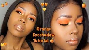 orange eyeshadow tutorial for black