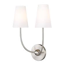Shannon 2 Light Wall Sconce In Brushed