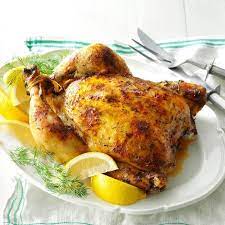 Roasted Lemon Dill Chicken gambar png