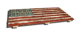 American Flag Weathered Wood One Of A