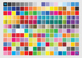 color chart vector art graphics