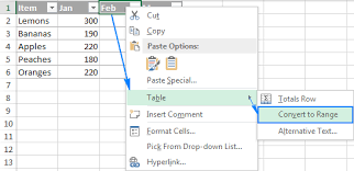 how to change excel table styles and
