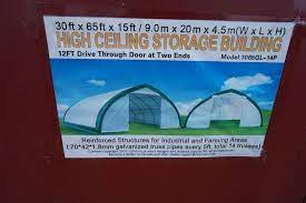 fabric storage shelter farm equipment