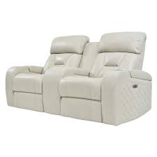 gio cream leather power reclining sofa