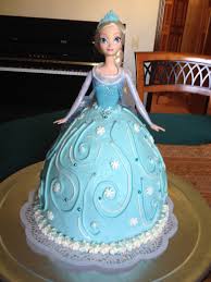 Elsa Doll cake for a Frozen themed birthday party Frozen.