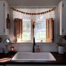 lovely kitchen window treatment ideas