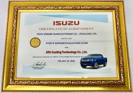 awarded by isuzu engine manufacturing