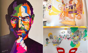 21 most beautiful walls seen in offices