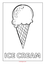 Kids can color their favorite flavors! Printable Ice Cream Pdf Coloring Pages For Kids