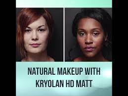 natural makeup with kryolan hd matt