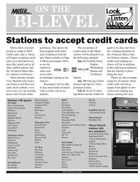 stations to accept credit cards metra