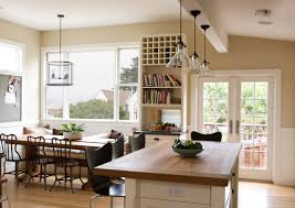 The arrangement of pendant lights in a row is great for lighting over a dining table or kitchen island. Light Over Kitchen Table Houzz